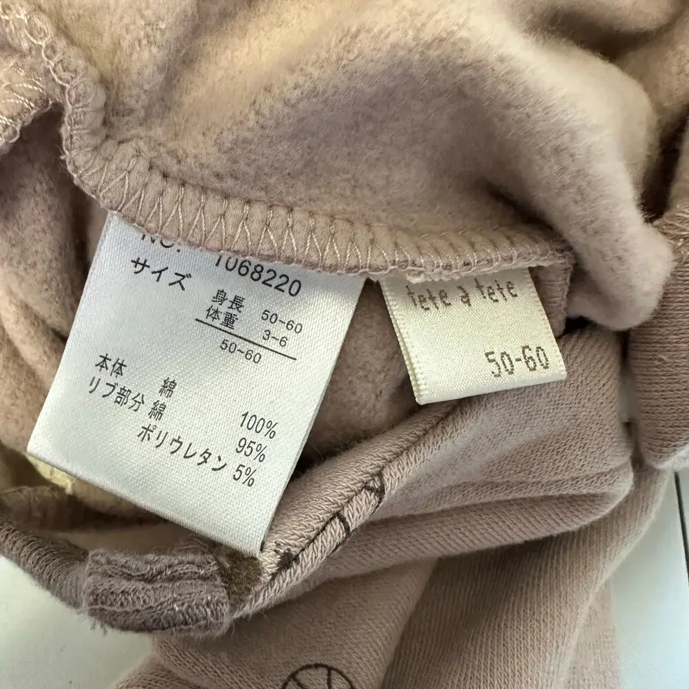 Tete a Tete Baby One Piece Lot of 2 Sleepers 50-70 3-6m Cycling Bon Appetite
